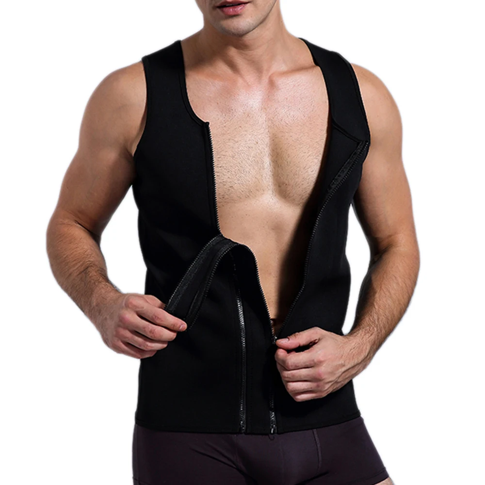 

Men Workout Neoprene Body Shaper Belt Waist Trainer Belt for Belly Reducing Tummy Sweat Workout, Black