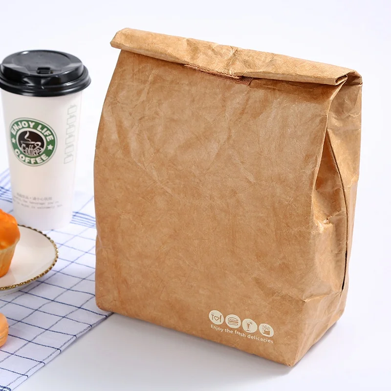 

Customized Eco Friendly Foldable Insulated Dupoint Paper Fashionable Lunch Bag