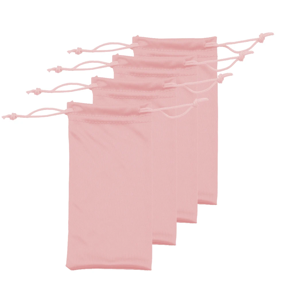 

wholesale soft drawstring custom microfiber eye glasses sunglasses bag pouch case, Pink or customized