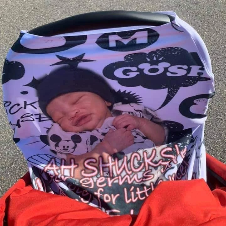 

personalized white dye Sublimation blank Baby Car Seat Covers