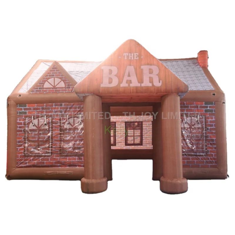 

6*4.5m custom made inflatable pub tent outdoor inflatable irish bar tents factory, Customized