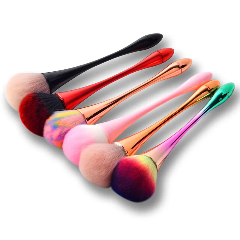 

Single small waist makeup brush nail dust brush blush loose powder brush, 6 colors