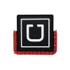 U square LED Signs with Bright rideshare LED Lights for Car Wireless, Removable, USB Rechargeable Light Logo Signs for Window