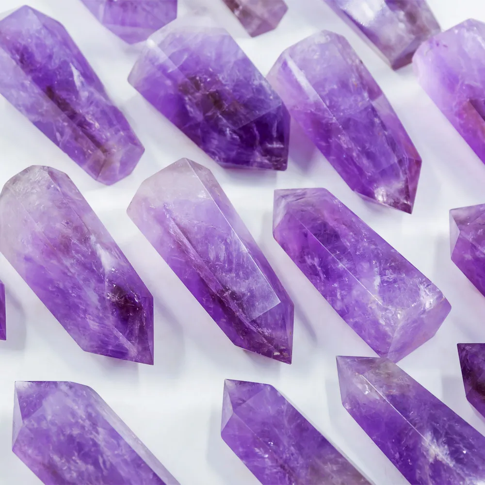 

Wholesale natural gemstone crystal healing stones folk crafts crystal quartz amethyst point