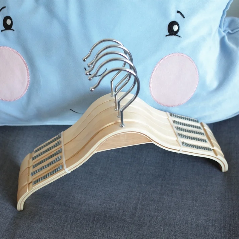 

Wooden Children Coat Non Slip baby clothes hanger