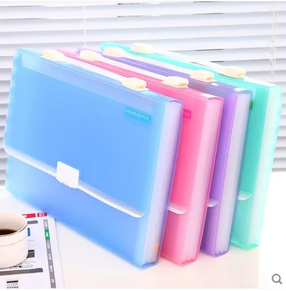 
Good Quality Colorful Expanding File Folder Plastic Buckle For Office School Storage Organizer 