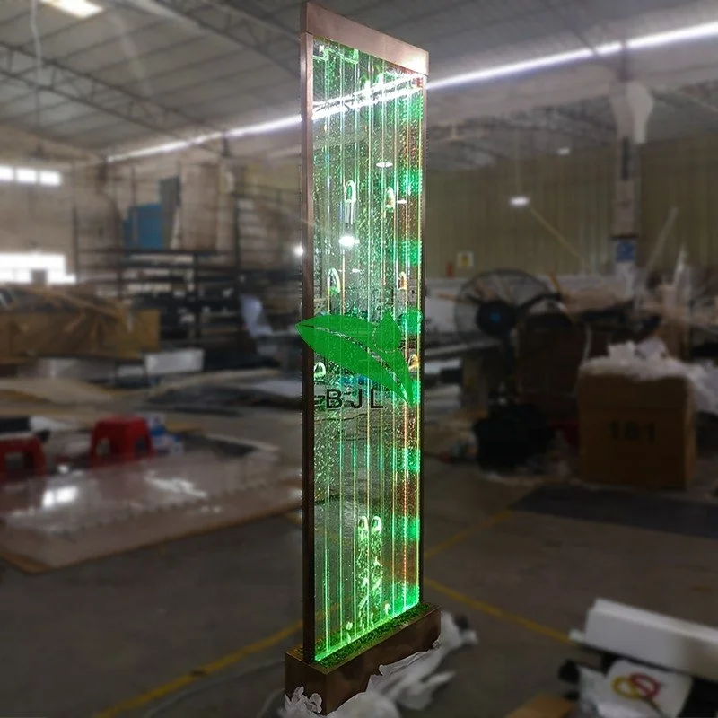 

Custom Lights and Remote Control LED Bubble Water Wall Screens Room Dividers, 16 colors changing