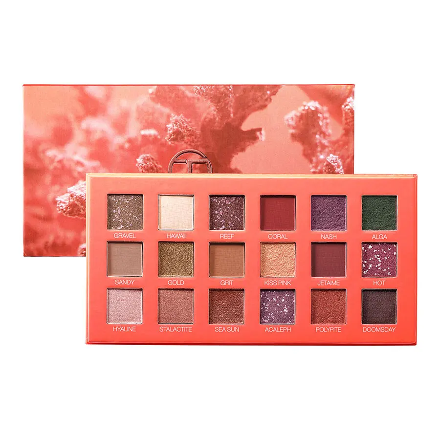 

O.TWO.O Ocean mystery 18 Colors Makeup Eyeshadow Pallet Natural Velvet Classic Smoky Cosmetic Pigment Makeup Eye Shadow Palette