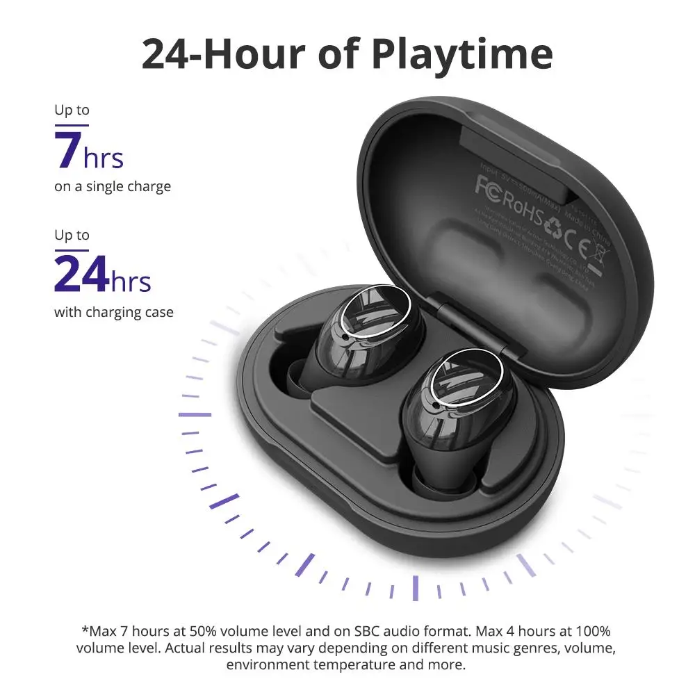 Tronsmart Onyx Neo TWS Earpiece Bluetooth 5.0 Earphones Sport Earbuds Headset With Mic For smart Phone Xiaomi Samsung Huawei LG - ANKUX.COM