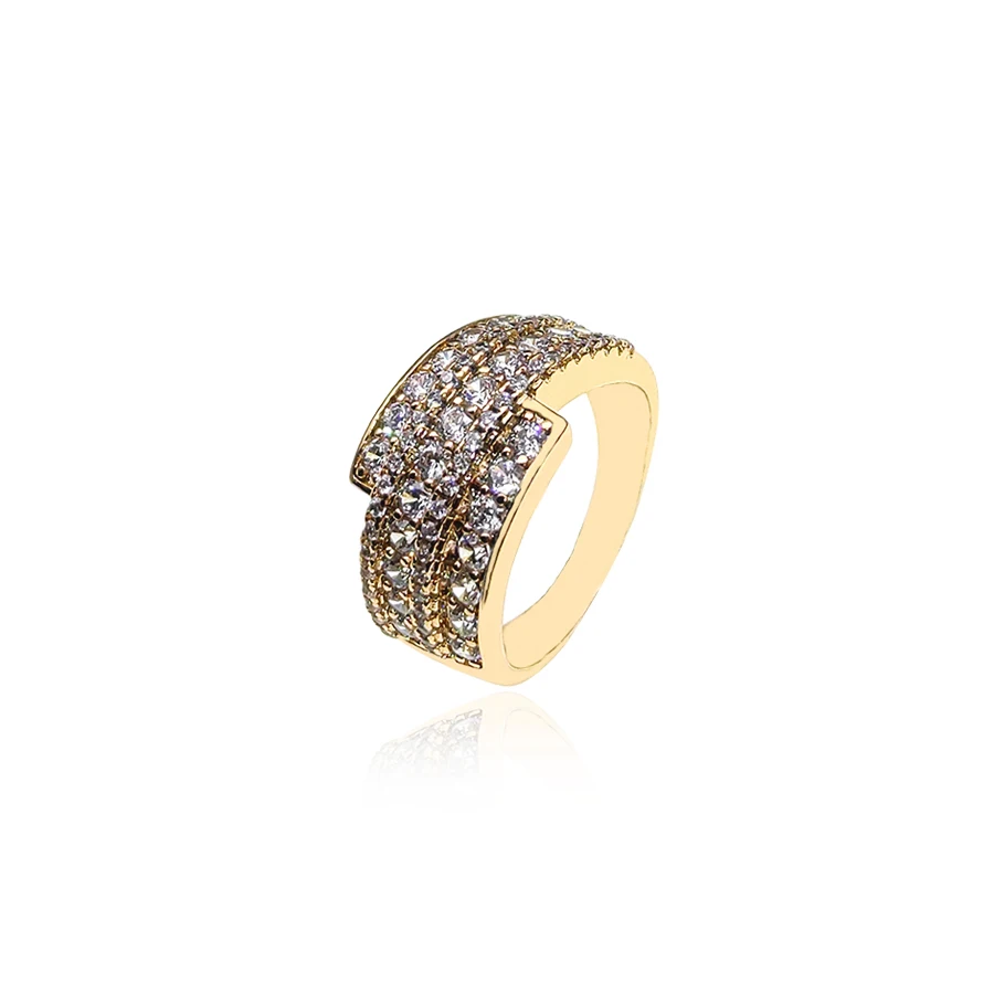 

xuping fashion 18k gold color with CZ stone wholesale elegant women's rings