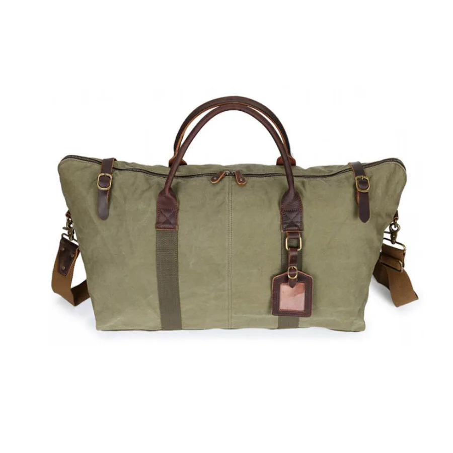 

Wholesale Retro Canvas Large Capacity Carry On Duffel Bag Men Crossbody Single Shoulder Bag Multi-function Tote Handbag, Customized