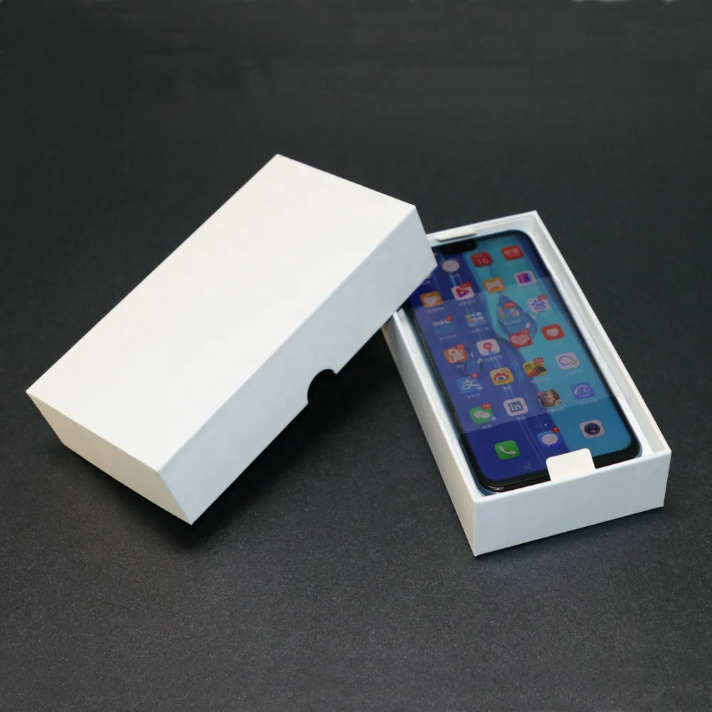 

custom recyclable universal planin white box cell phone paper packaging box for multy size Refurbished iphone