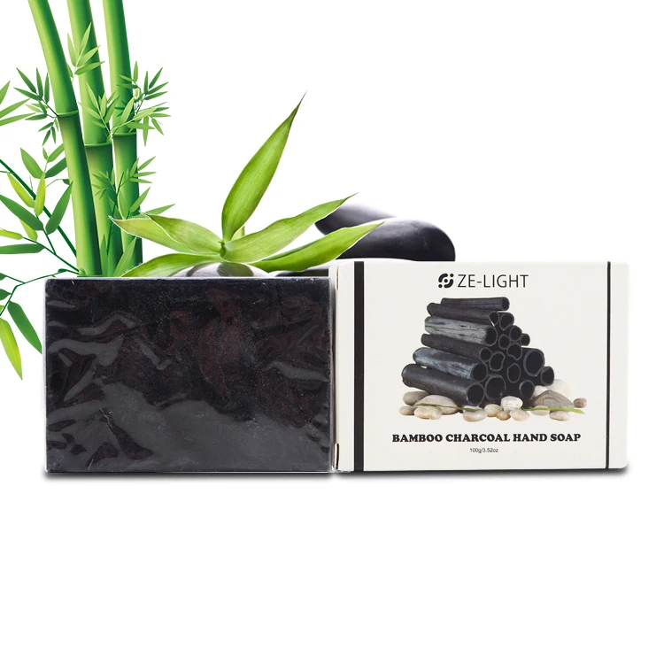 

OEM Private Label Bamboo Charcoal Black Soap Bar Organic Natural African Black Soap