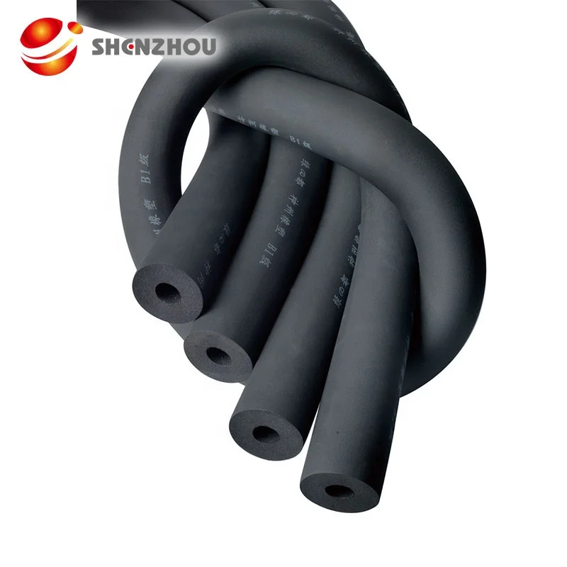 
rubber foam tubepipe heat insulation materials rubber foam insulation price water resistant materials round rubber foam 