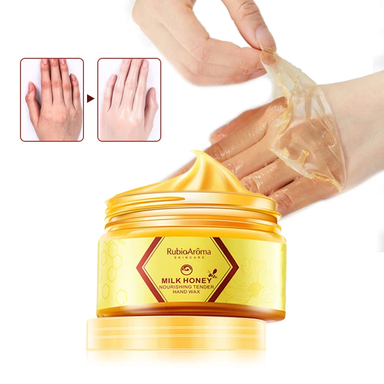 

Private Label Milk Honey Paraffin Hand and Foot Wax Hand Mask Moisturizing Rejuvenating Anti-chapped skin Hand wax, Custom or yellow