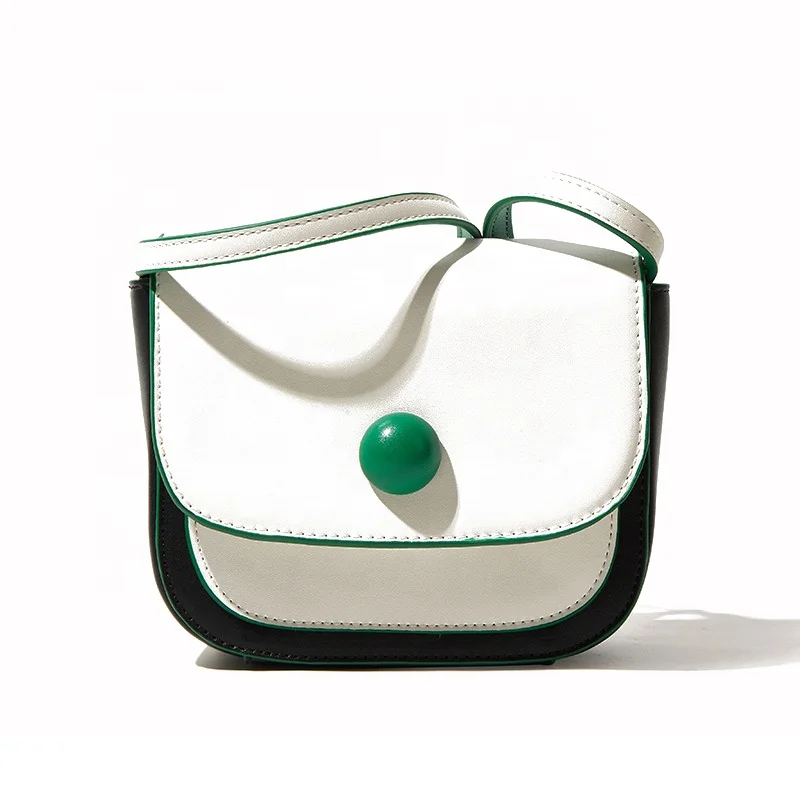 

Women Fashion Simple Contrast Crossbody Shoulder Underarm Bag Pu Leather Ladies Bags