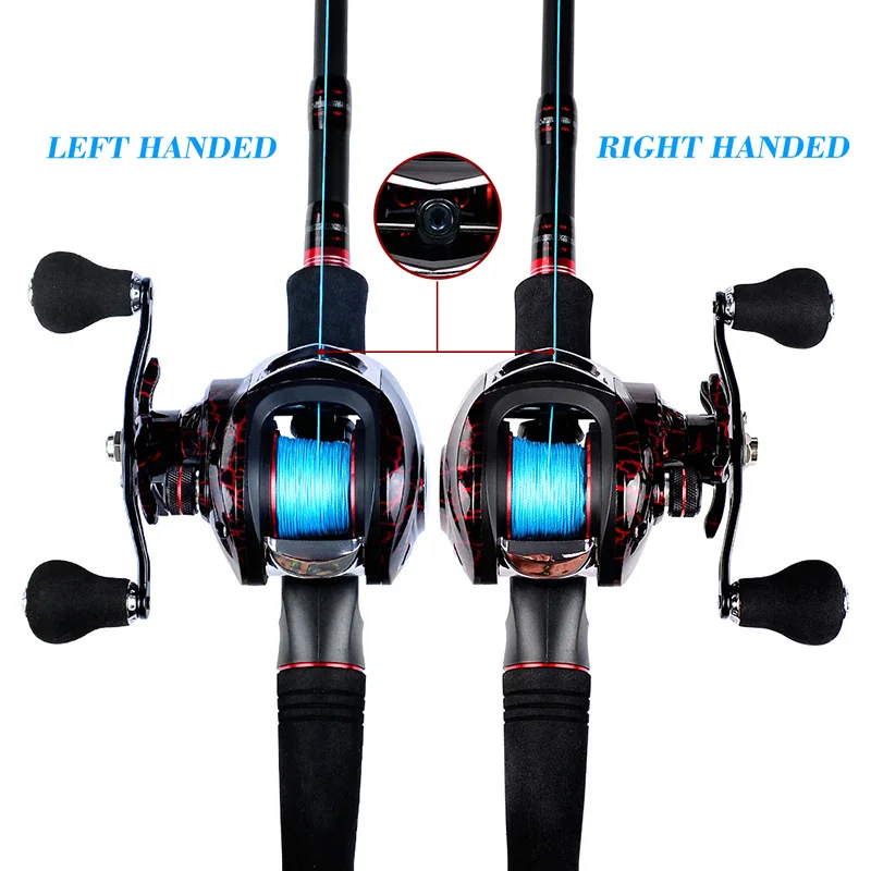 

Peche Hot sale Bearings Waterproof Left / Right Hand Baitcasting High Speed Fly Fishing Reel with Magnetic Brake System