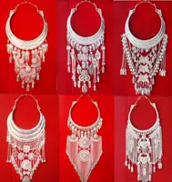 

Factory Chinese miao ethnic necklaces alloy plated silver Jewelry fashion necklace