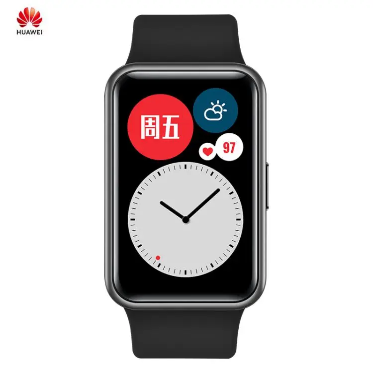 

2021 Latest Original Huawei WATCH FIT Amoled Color Screen Waterproof Heart Rate / Sleep / Blood Oxygen Monitoring Smart Watch