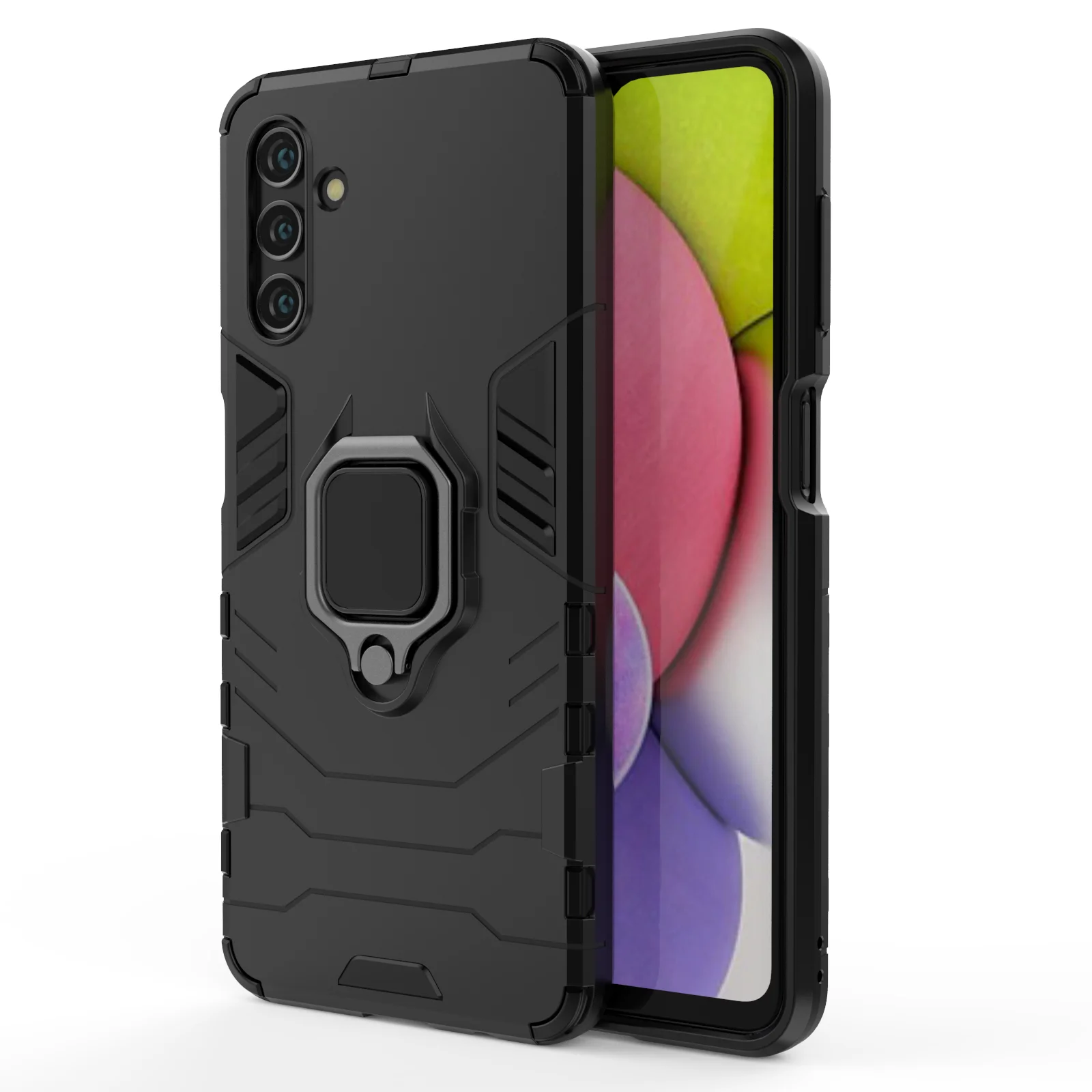 

For Samsung Galaxy A13 5G Case Shockproof Magnetic Ring Stand Cover, As pictures
