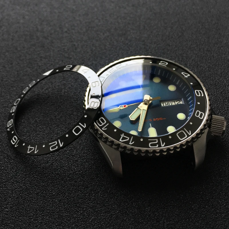 

Slopping ceramic bezel insert 38*30.6mm For Seiko SKX007 for Rolex GMT-Master watch parts