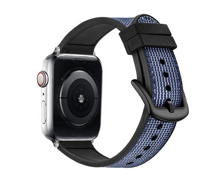 

Watch Strap Generation silicone with nylon wristband for Apple Watch, Optional