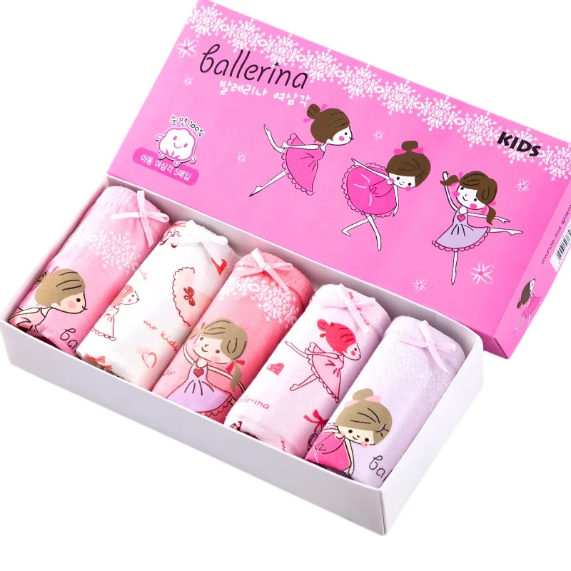 

Korean cotton children's underwear hot cartoon cute small and medium girls briefs shorts factory direct kids underwear for girls