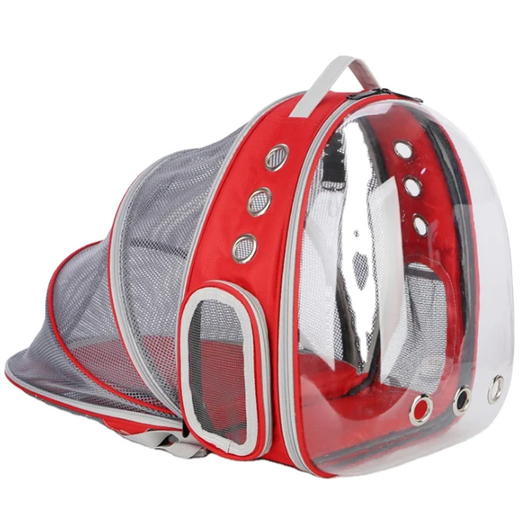 

Expandable Space Capsule Transparent Clear Pet Carry Travel Backpack Carrier Backpack for Small Dogs and Cats, Customized color