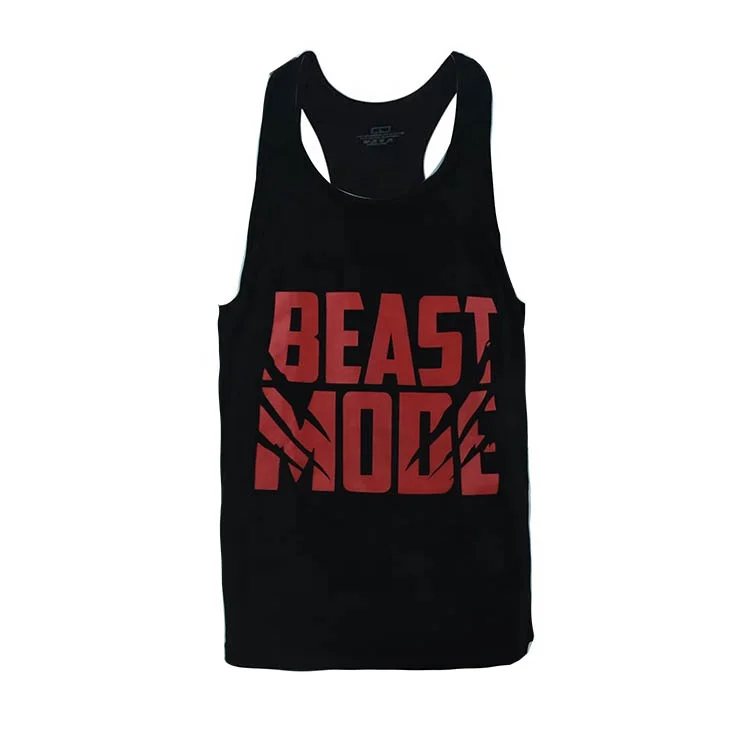 

Wholesale 100% cotton Long Men Sport Fitness Gym Tank Top