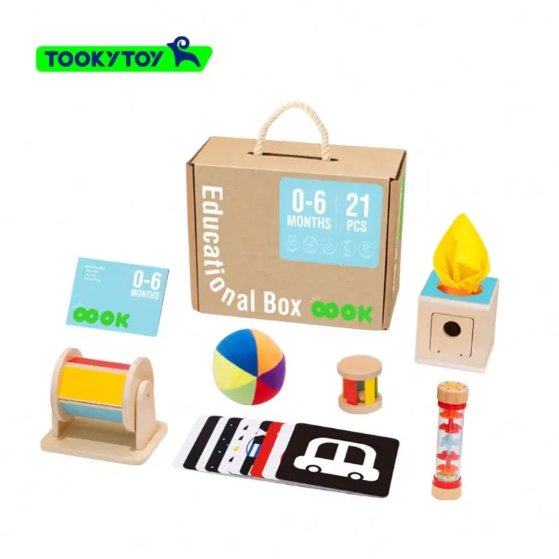 

Hot Sell Educational Box Montessori Box Matching Stacking Blocks Paint Crayon Coloring Book Wooden Stacking Stone