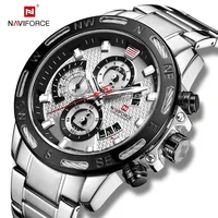 

Luxury Brand Waterproof Sport Wristwatch Chronograph wristwatch Military Stainless Steel montre homme naviforce watch 9165