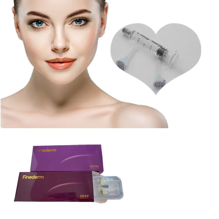 

Finederm 2ml Acido Hialuronico Injetavel Anti Wrinkle Dermal Filler Injection For Face Care, Transparent