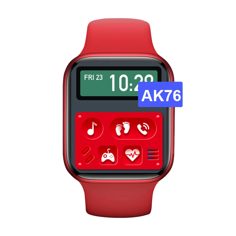 

New Products BT Call ak76 Smartwatch 1.75" iwo 21 Relojes Inteligente 5 colors Custom wallpaper watch face game Smart Watch AK76, Black, silver, rose gold, blue, red