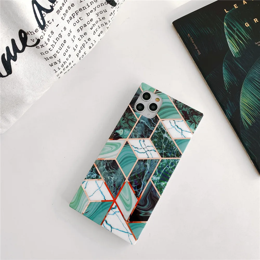 2020 New Arrival Square Marble Mobile Case Covers for iPhone Xs Max 11 Pro ,  for iPhone Xs Phone Case