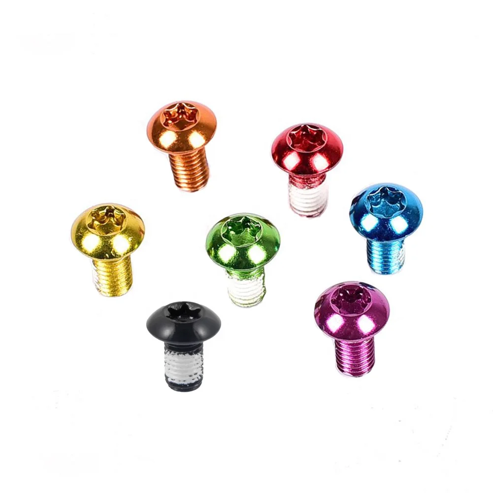 

BIke parts bike Disc Brake Bolts Colorful Brake Bolts M5 - 10 MM in Steel Mountain Bike Brake Disc Screws Bicycle bolts