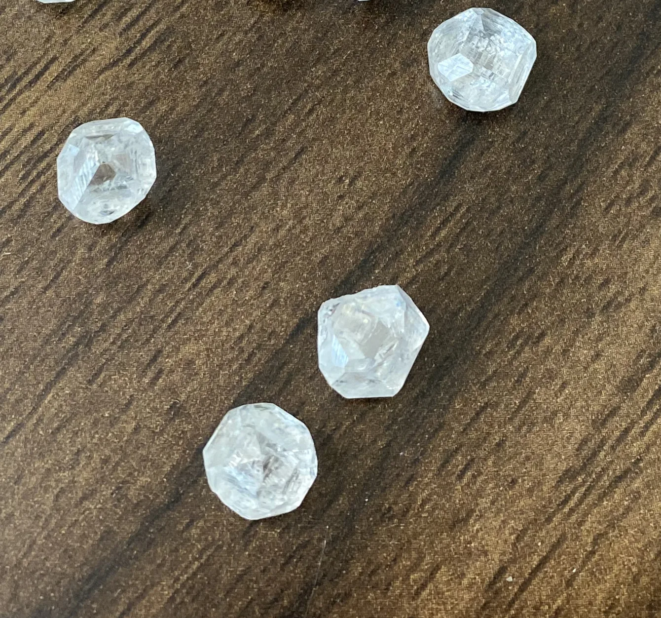 

3 ct lab created uncut white industrial synthetic rough diamond