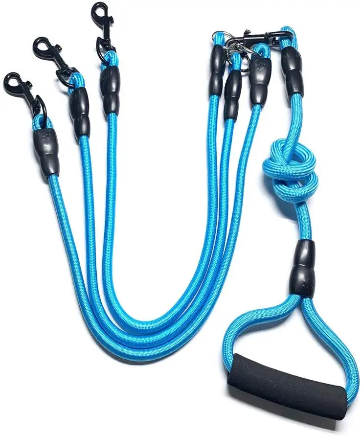 

Best seller 3 in 1 Strong Comfortable dog rope leash dog nylon leash with soft handle, All colors can be customed
