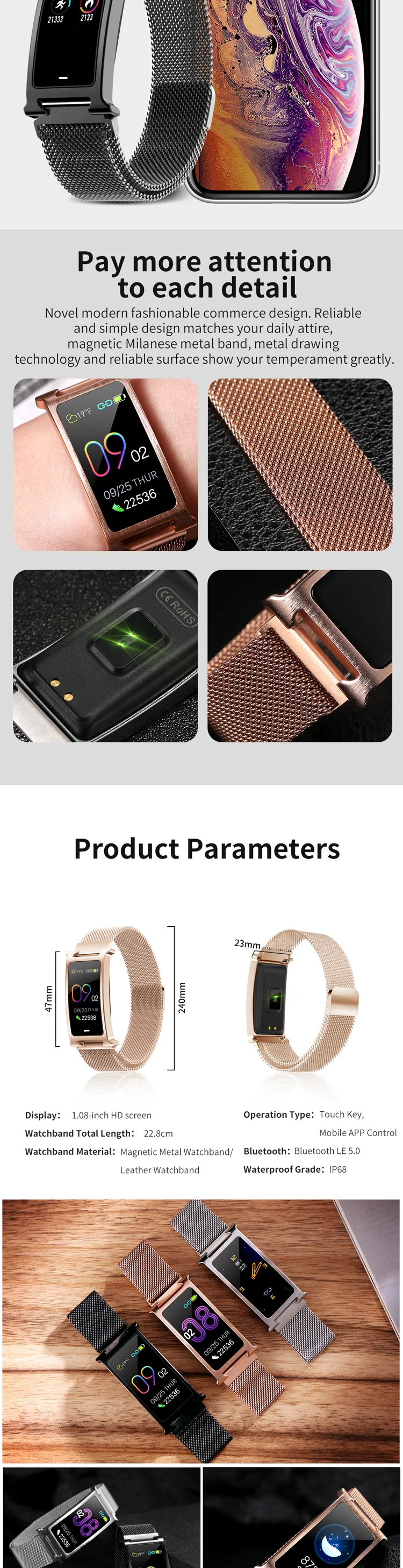 Dt88 Smartwatch Ip68 Tahan Air Wearable Perangkat Heart Rate Monitor Layar Warna Olahraga Smart Watch Untuk Android Ios Siaga Panjang Jam Tangan Pintar Aliexpress