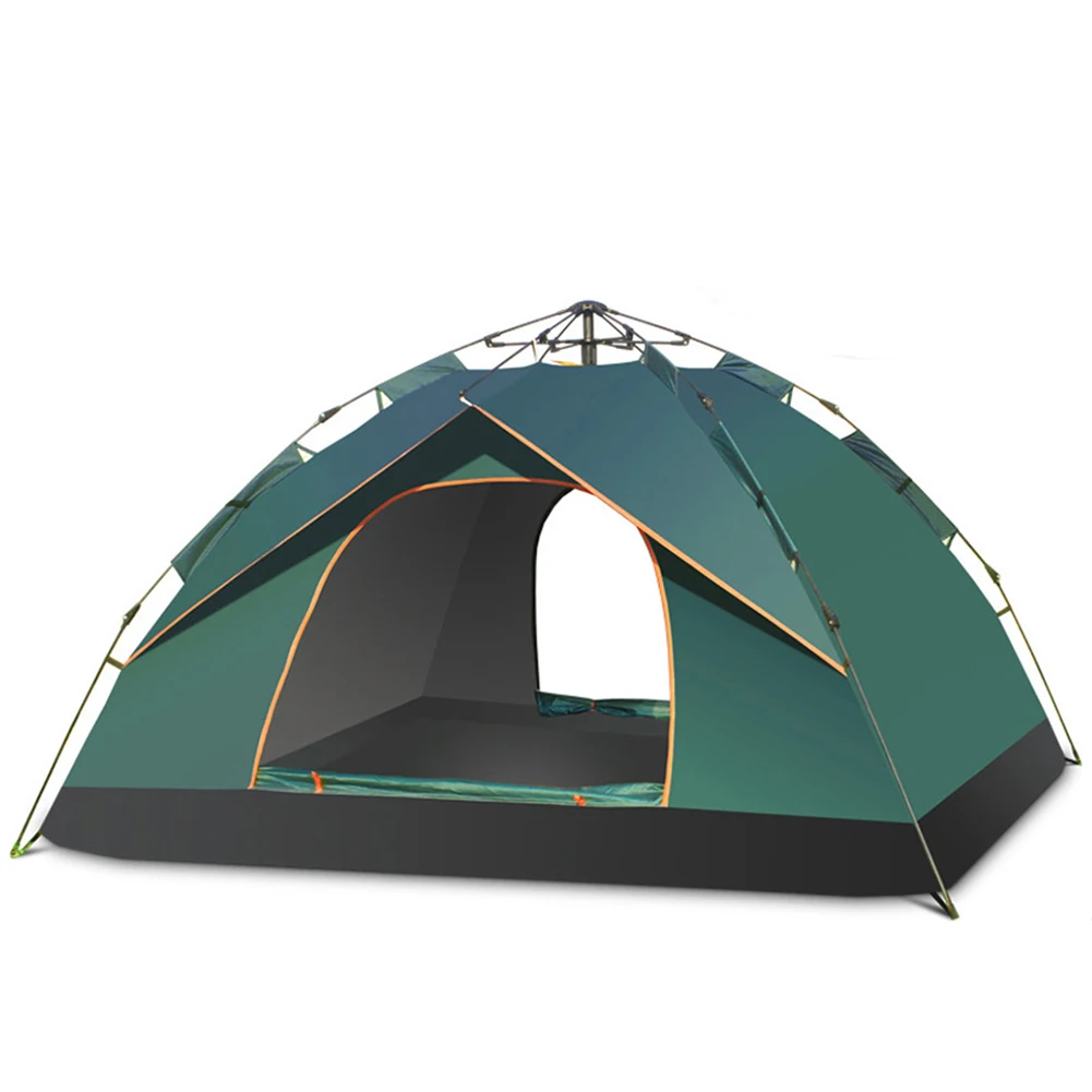 

Beach Folding Tents Automatic Pop Up Tent Waterproof Windproof Outdoor Camping, Army green