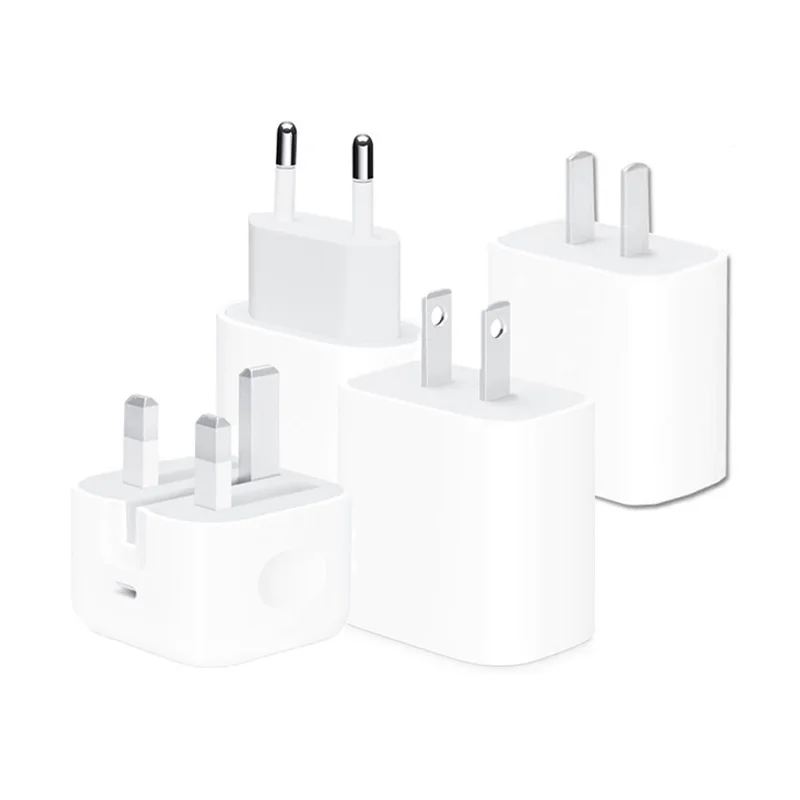 

Original Quality UK Plug PD 20W Charger for Apple iPhone 12 Pro Max Fast Charging 5V/3A 9V/2.22A USB C Power Adapter, White