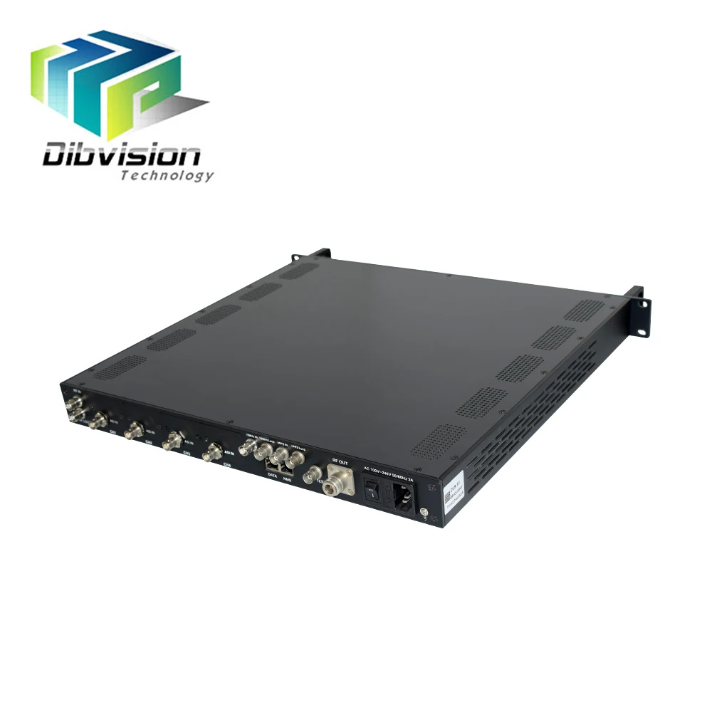 

4 ASI with ip input to DVB-T2 RF output radio audio modualtor for Wireless TV Solution