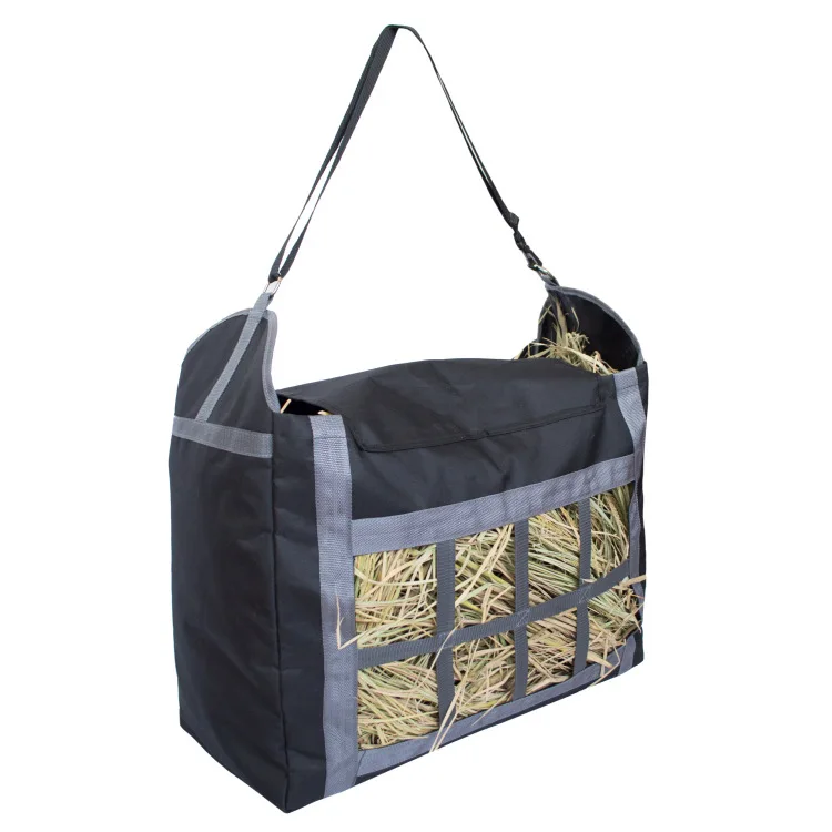 

Quality durable 600d oxford large capacity stable tote feed horse hay bag