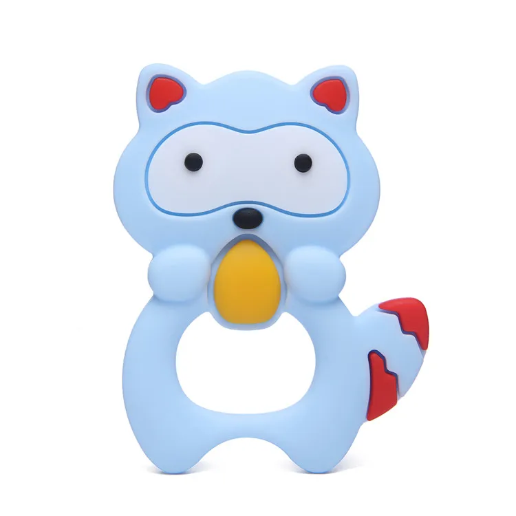 
Silicone Baby Elephat Teething Toys The Teether Holder Best for Sore Gums Pain Relief Eco Friendly BPA Free & Freezer Safe 