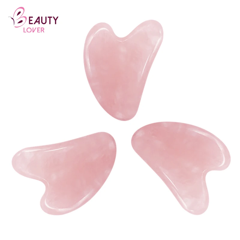 

Well Priced Tighten Skin Pink Crystal Powder Gua Sha Kit Facial Roller