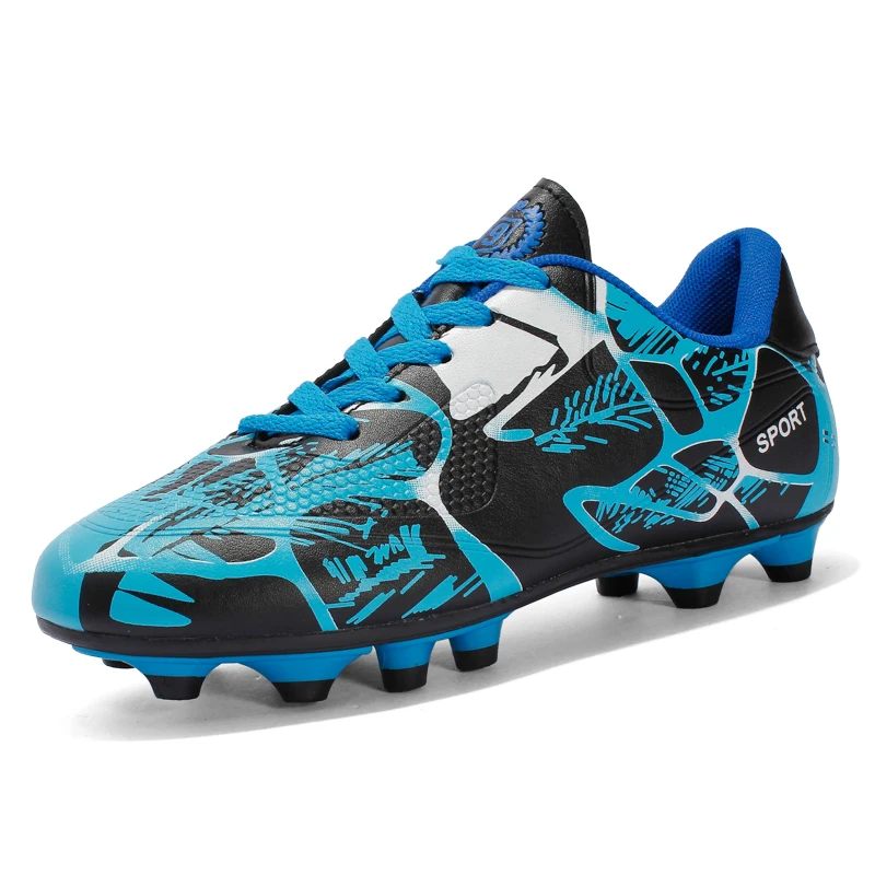 

Factory Wholesale Spike Shoes Soccer Cleats Football-Boots Tacos-De-Futbol High-Top Outdoor Men Shoes Soccer Boots in Stock, Green, red, blue, navy blue