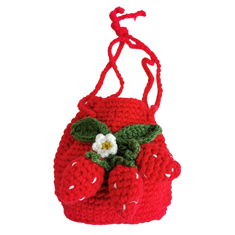 

Manufacturer Twinkle New Cute Fruit Bucket Girls Crossbody Knitted Small Bag