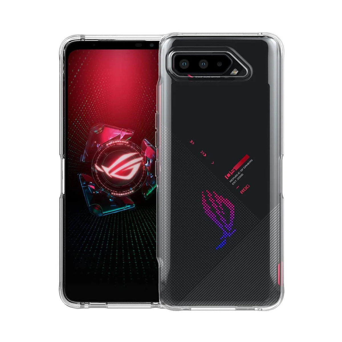 

For Rog 5 Phone Case,HOCAYU TPU Soft Flexib Clear Phone Case Back Cover For Ausu Rog 5 Mobile Phone Accessories, Black,green,red,blue,purple,pink,mint