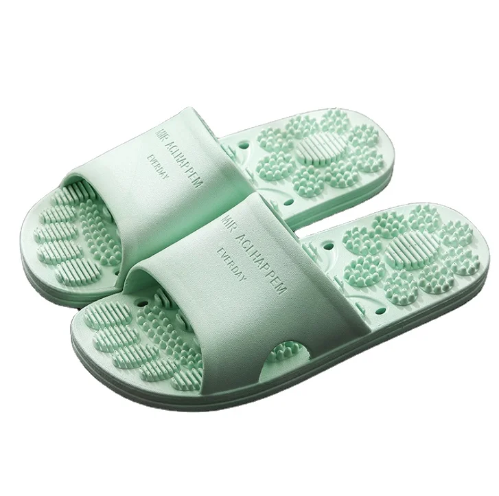 

Massage slippers female summer home foot acupoints couple non-slip indoor home bath bathroom cool shoes men, Customized color