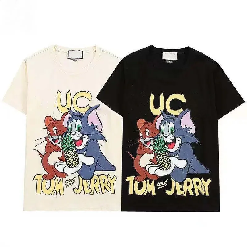 

2021 Fashion New Cotton T-shirt Wild Cartoon Anime Mickey T-shirt Casual Style Letter G Home T-shirt Trend
