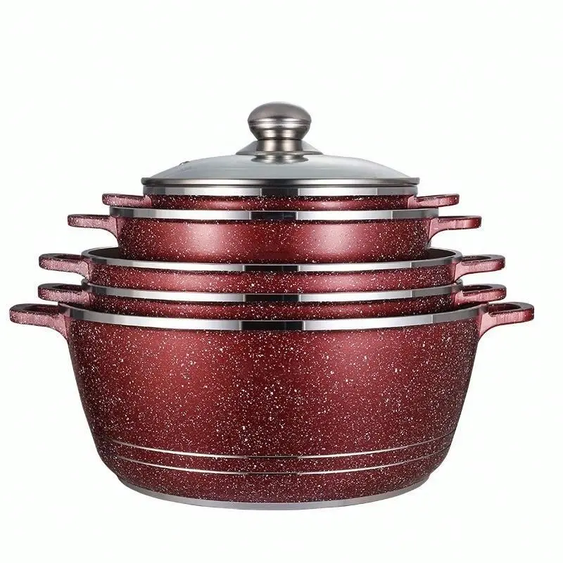 

Oem turkish granite cookware with quality is good, Blue, brown, coffee, rose red
